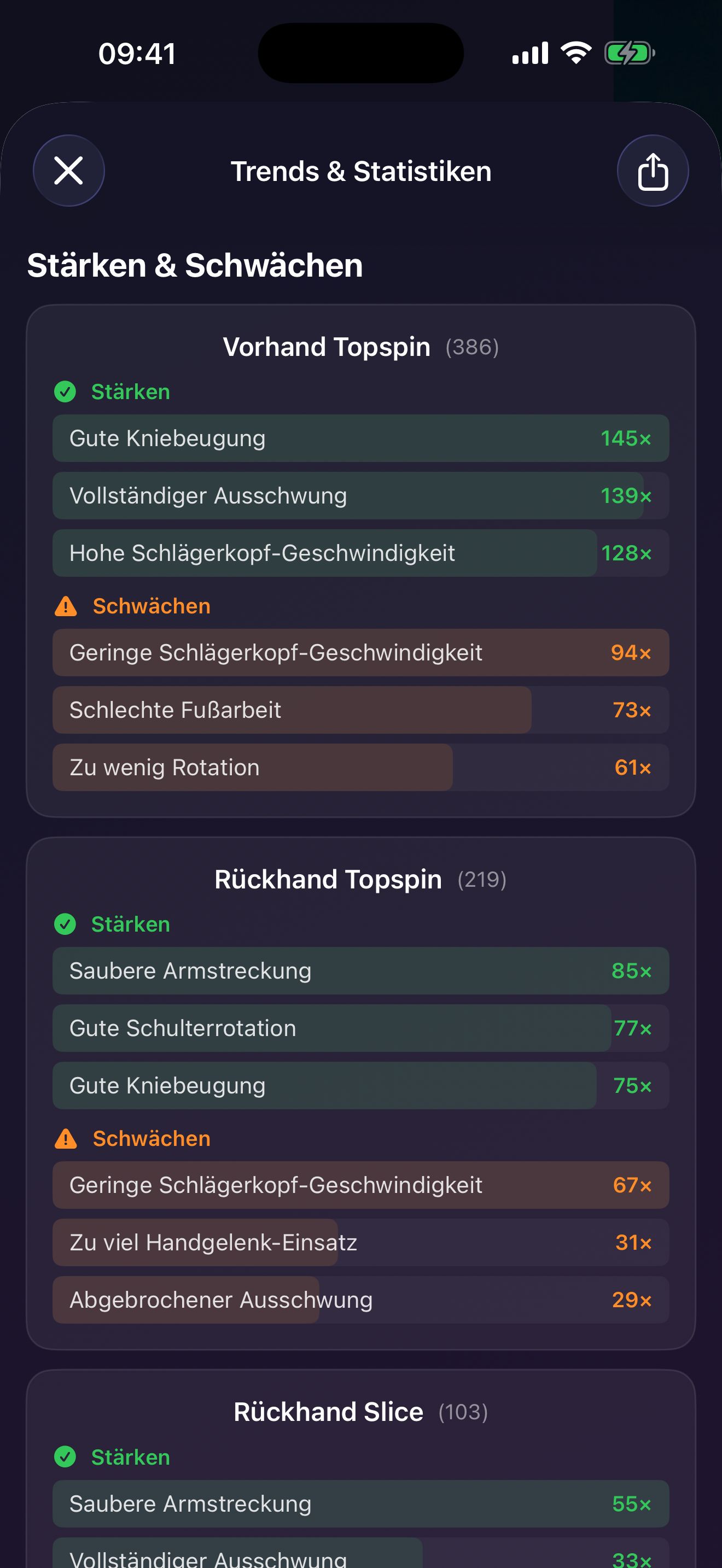 TennisFlow Stärken und Schwächen