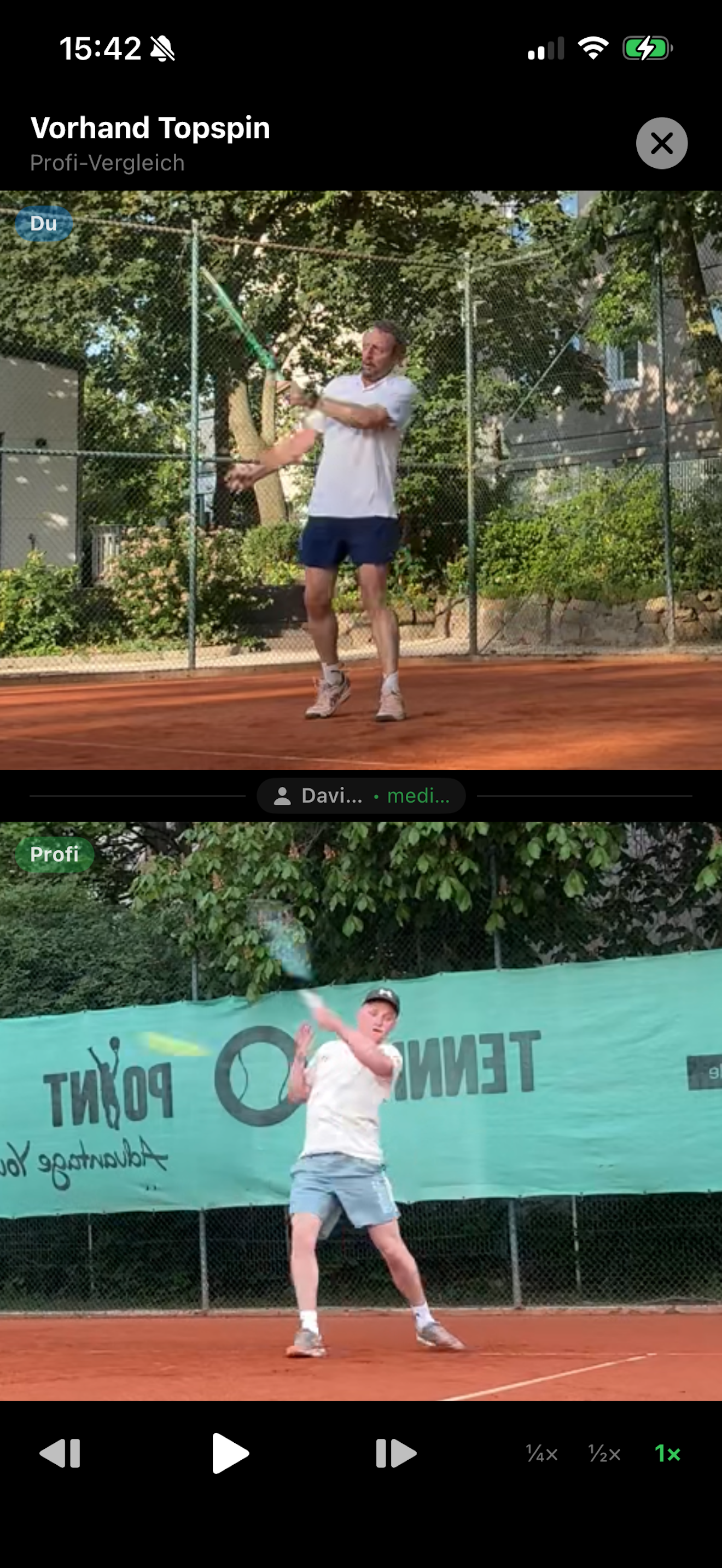 TennisFlow Nutzerprofil